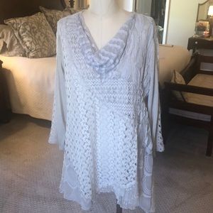 Ali Miles light gray top.